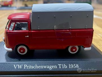 VW T1 Rosso anno 1958 con telone da carico