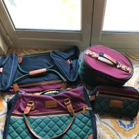 Lotto 4 pz 2 borsoni 2 beauty da viaggio