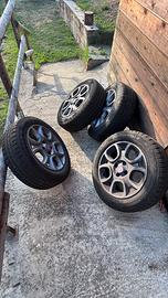 GOMME NVERNALI + CERCHI IN LEGA FIAT PANDA