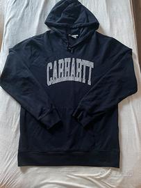 CARHARTT felpa hoodie con cappuccio BLU BLUE NAVY