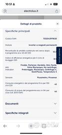 Lavatrice Electrolix nuova ancora imballata