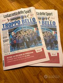 Gazzetta dello sport 12/07/2021 Italia campione