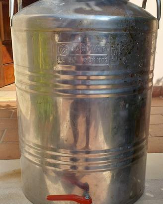 Contenitore olio Acciaio Inox 50 l con rubinetto