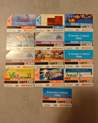 Lotto schede telefoniche Telecom Italia anni ’90