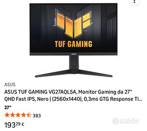 Monitor asus tuf gaming 27’