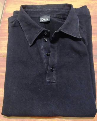polo dolce & gabbana nero maniche corte Taglia 50
