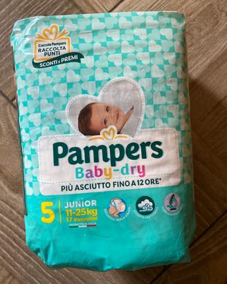 Pampers baby dry 5 pacco singolo  nuovo