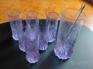 Set cocktail in cristallo alessandrite