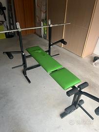 Panca Multifunzione LineaFlex con Manubri e Pesi