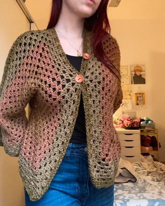 Cardigan Marrone