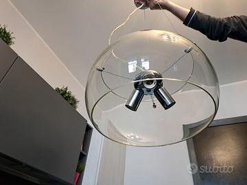 Lampada a sospensione in vetro soffiato