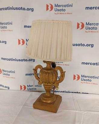 Vaso portapalme in legno dorato