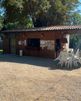 Struttura in legno per chiosco smontabile - 65mq