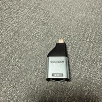 Adattatore da USB type C a Gigabit Ethernet RJ45