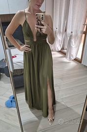 Abito Lungo Estivo Verde Militare / Oliva