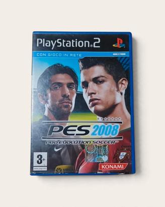 Pro Evolution Soccer 2008 – PS2 – completo di manu