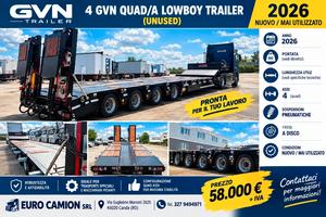GVN Trailer 4 Assi Lowbed / Carrellone - Nuovo 202