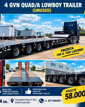 GVN Trailer 4 Assi Lowbed / Carrellone - Nuovo 202