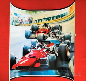 Poster AS-Car-film -Chris Amon pilota Ferrari F1
