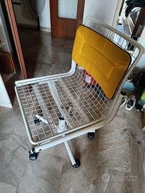 Sedia girevole con rotelle da scrivania