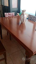 Tavolo con  6 sedie vero legno
