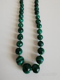 Collana in Malachite 