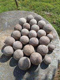 antiche bocce di legno