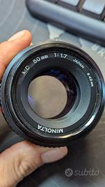 Minolta MC 50mm 1.7 + adattatore Sony E