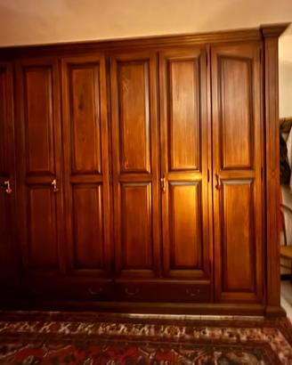 Armadio 4 ante legno massello - stile classico, ot