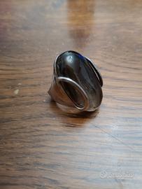 Anello donna regolabile in argento 925 con pietra 