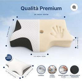 Cuscino cervicale in memory foam NUOVO