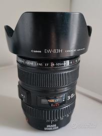 obiettivo Canon 24 105 mm f 4 l usm  macro