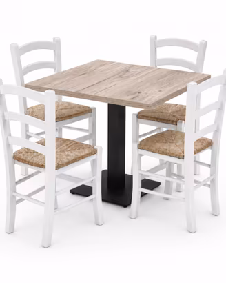 Set Tavolo + Sedie Per Bar Ristorante codDT01