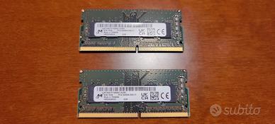 2x Moduli RAM SoDimm MICRON 8GB DDR4 3200MHZ
