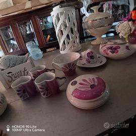 Servizio da tè e caffè SHARON dipinto a mano 