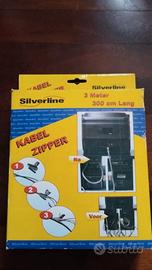 Organizzatore Cavi Silverline "Kabel Zipper" - 3 M