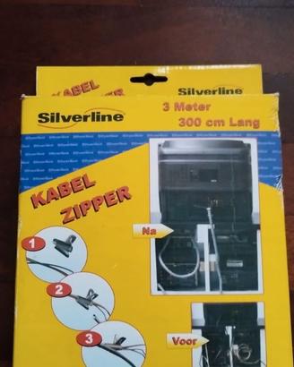 Organizzatore Cavi Silverline "Kabel Zipper" - 3 M