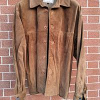 Giacca in pelle scamosciata