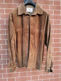 Giacca in pelle scamosciata