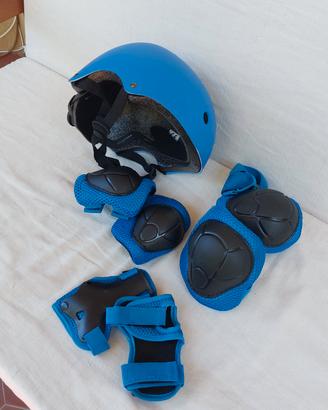 Casco, ginocchiere,gomitiere e parapolsi bambino