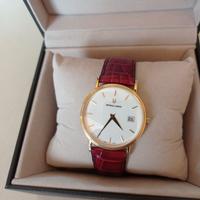 UNIVERSAL GENEVE ORO quarzo uomo cint. pelle nuovo