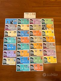 Cartoline Olimpiadi Roma 1960 con francobolli