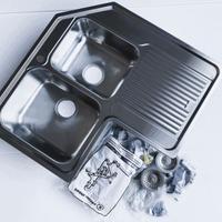 Lavello inox angolo CM incasso