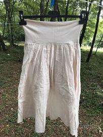 Gonna midi beige con fascia elastica – taglia M/L