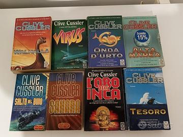 n.8 libri di Clive Cussler a 1 euro cadauno 