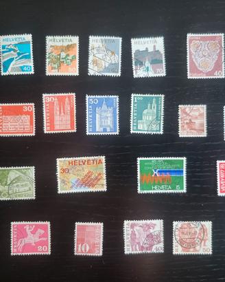 Lotti Francobolli Svizzera Helvetia anni '60-'80