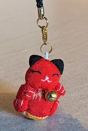 portachiavi gatto phonecharm keychain maneki neko