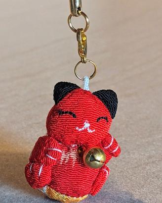portachiavi gatto phonecharm keychain maneki neko