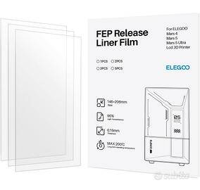 2 pellicole fep  per stampante 3d a resina 