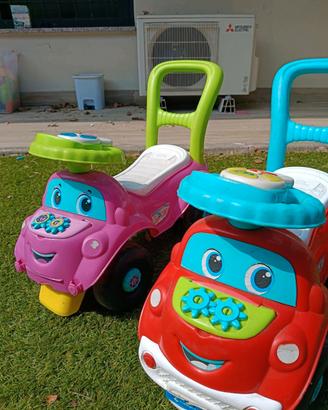 2 macchinine cavalcabili 